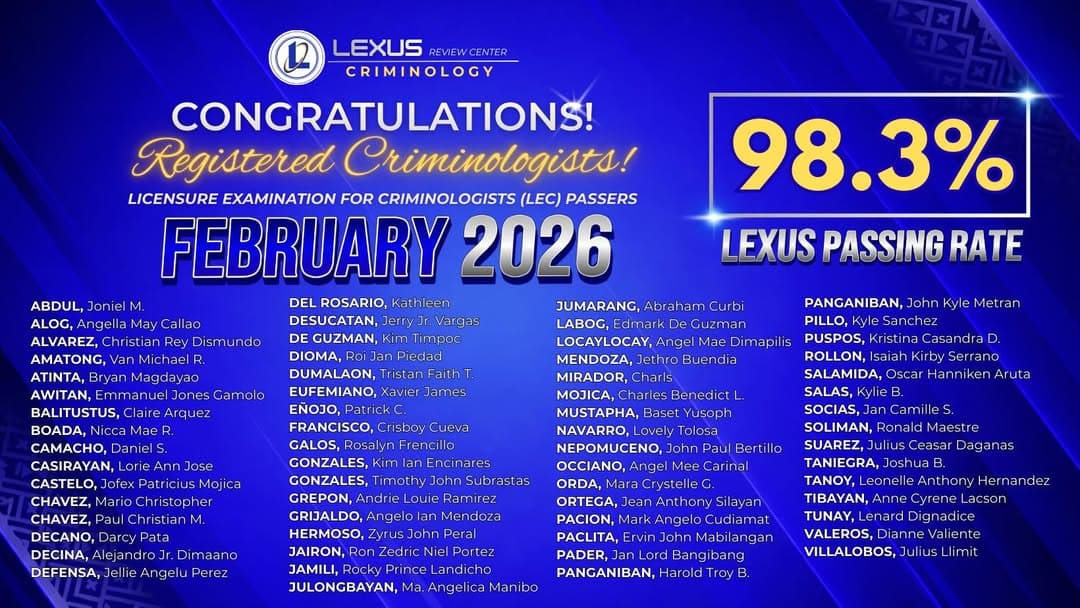 Lexus passing rate record